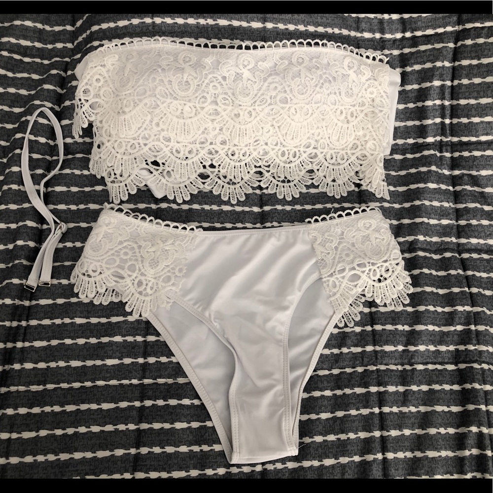 NWOT SHEIN White lace bikini